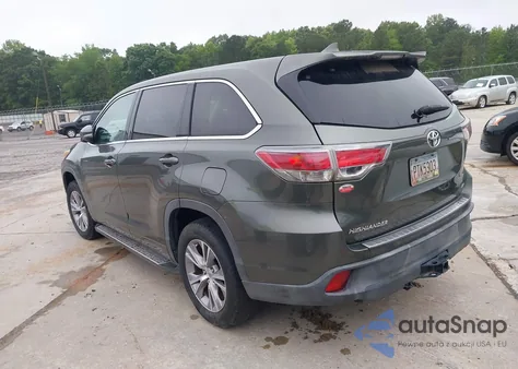 2014 Toyota Highlander Le Plus V6 z USA, uszkodzony, nr VIN 5TDZKRFH1ES019454